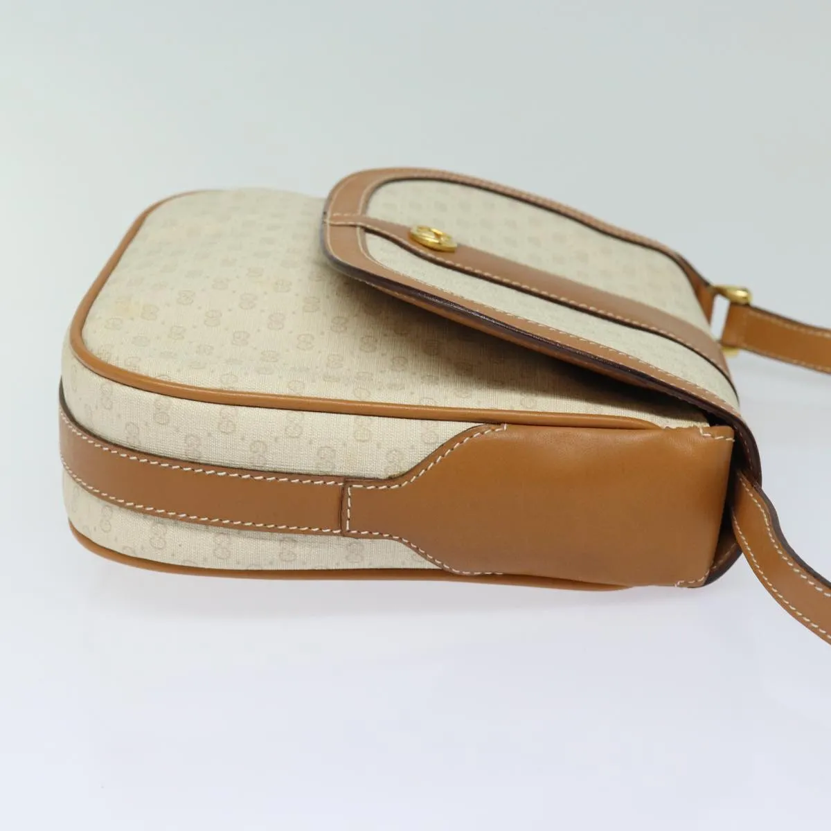 GUCCI Micro GG Supreme Shoulder Bag PVC Leather Beige 001 41 4425 yk13040
