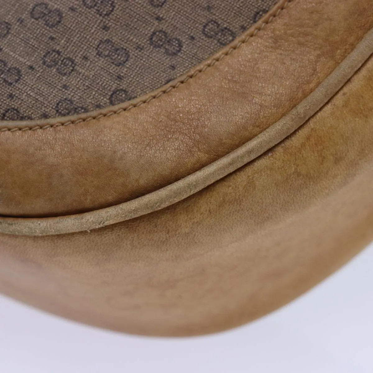 GUCCI Micro GG Supreme Shoulder Bag PVC Leather Beige 46 001 4856 ac3114