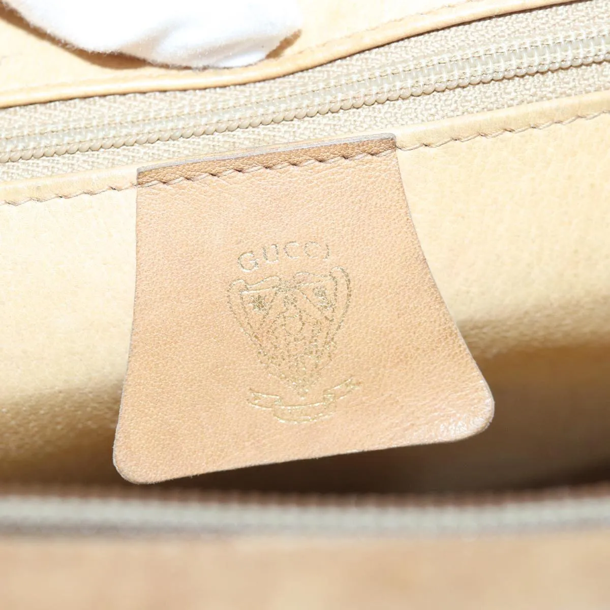 GUCCI Micro GG Supreme Shoulder Bag PVC Leather Beige 46 001 4856 ac3114