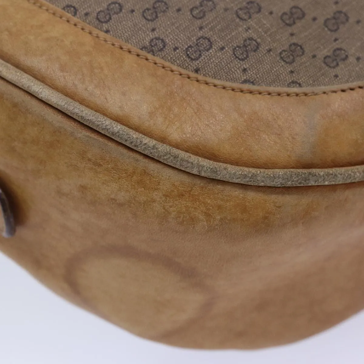 GUCCI Micro GG Supreme Shoulder Bag PVC Leather Beige 46 001 4856 ac3114