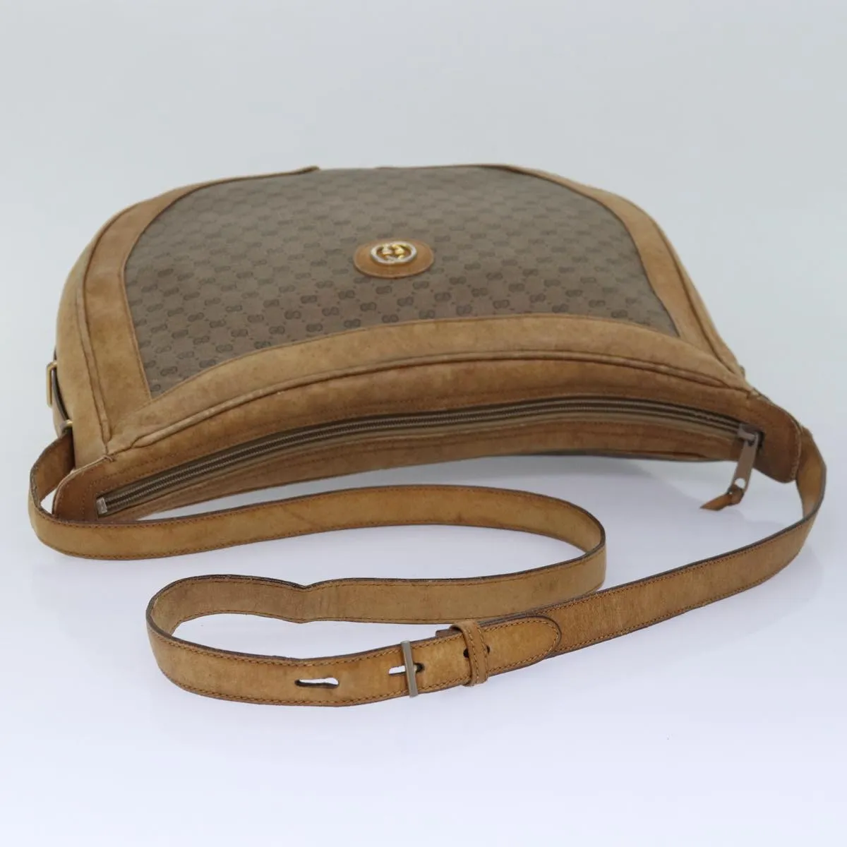 GUCCI Micro GG Supreme Shoulder Bag PVC Leather Beige 46 001 4856 ac3114