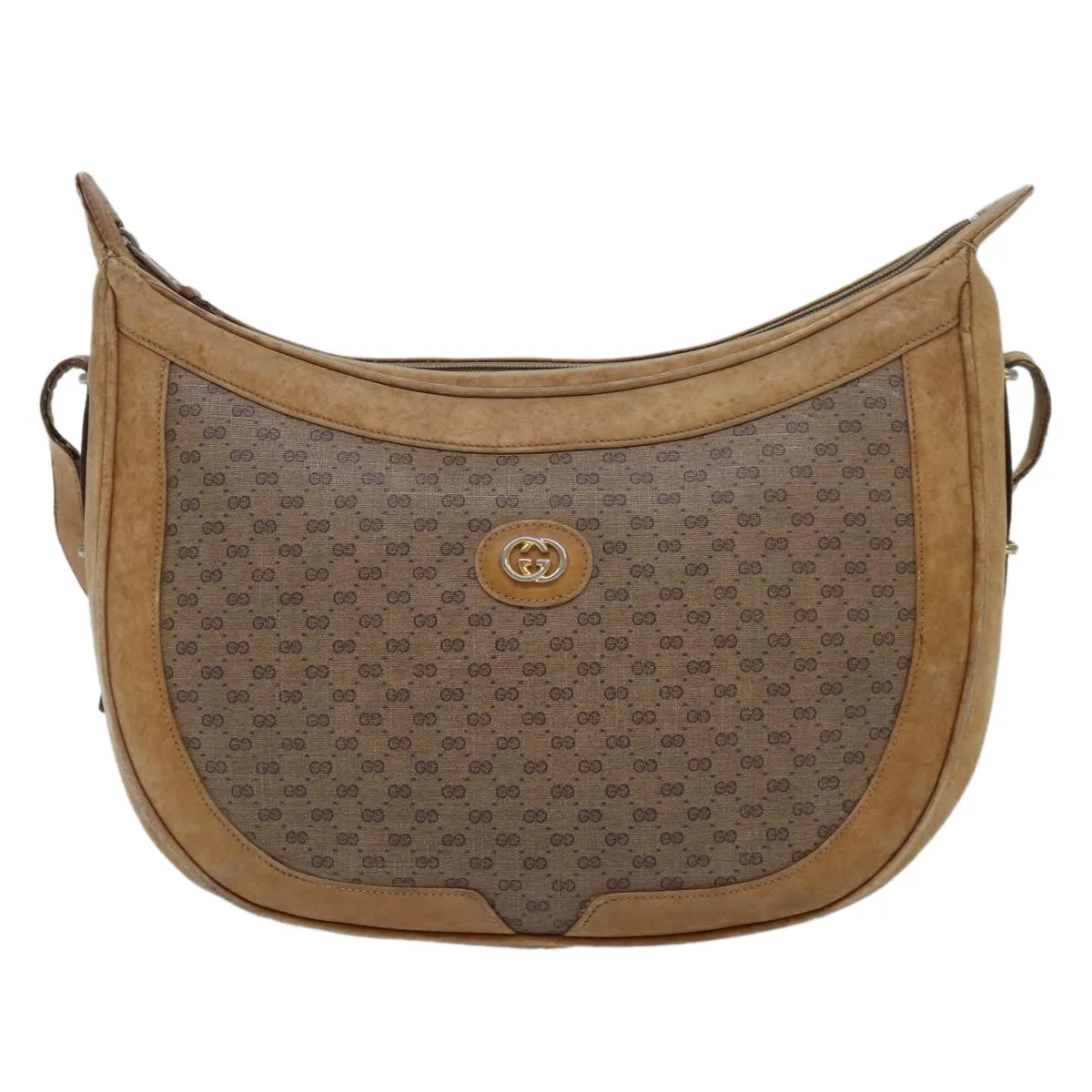 GUCCI Micro GG Supreme Shoulder Bag PVC Leather Beige 46 001 4856 ac3114