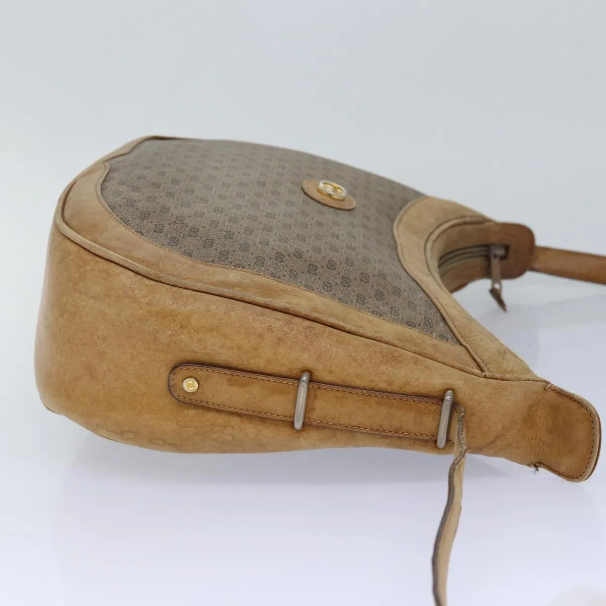 GUCCI Micro GG Supreme Shoulder Bag PVC Leather Beige 46 001 4856 ac3114