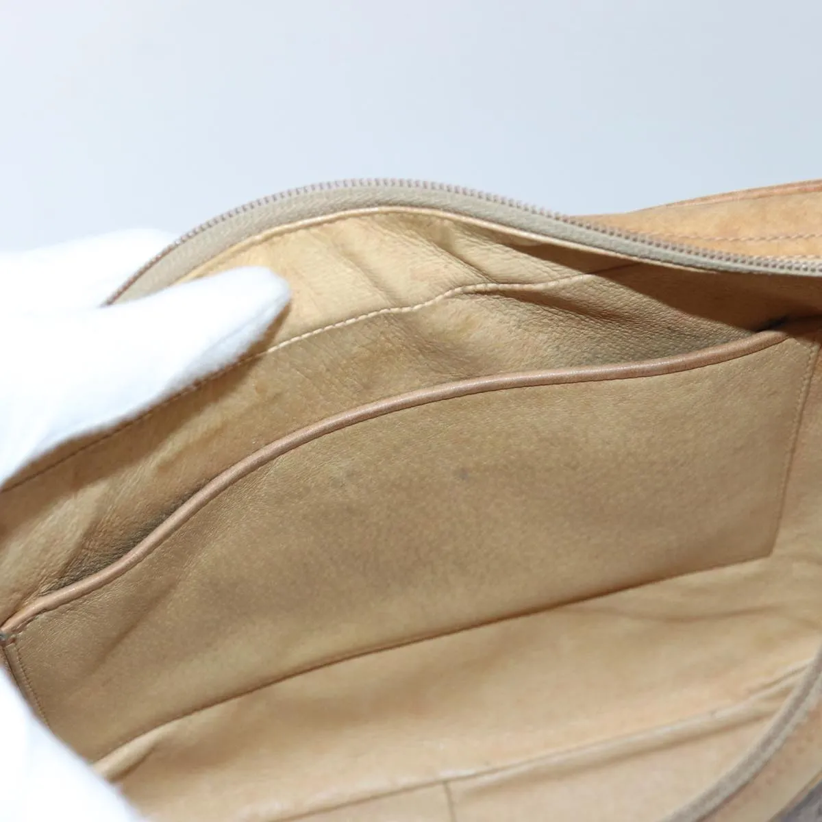 GUCCI Micro GG Supreme Shoulder Bag PVC Leather Beige 46 001 4856 ac3114