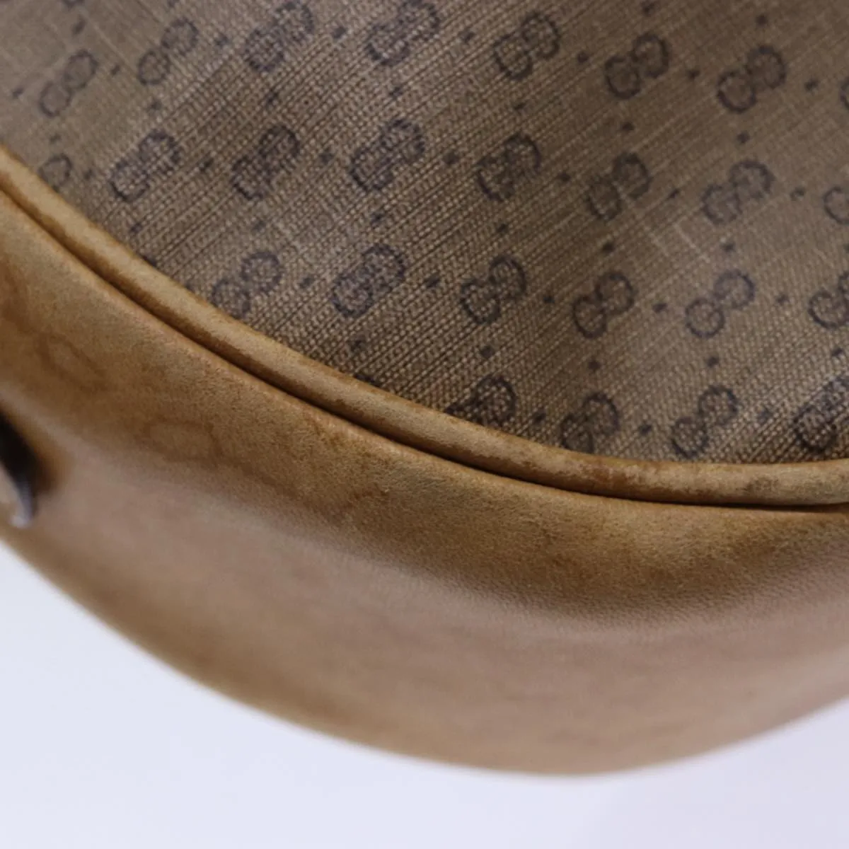 GUCCI Micro GG Supreme Shoulder Bag PVC Leather Beige 46 001 4856 ac3114