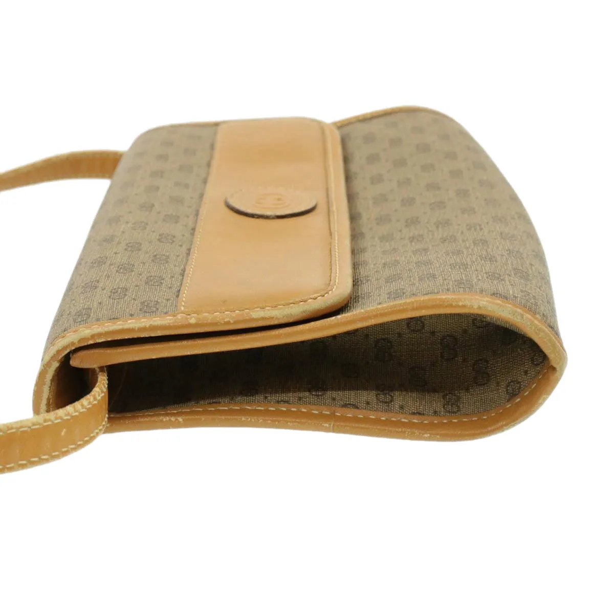 GUCCI Micro small PVC Leather Shoulder Bag Beige am064g