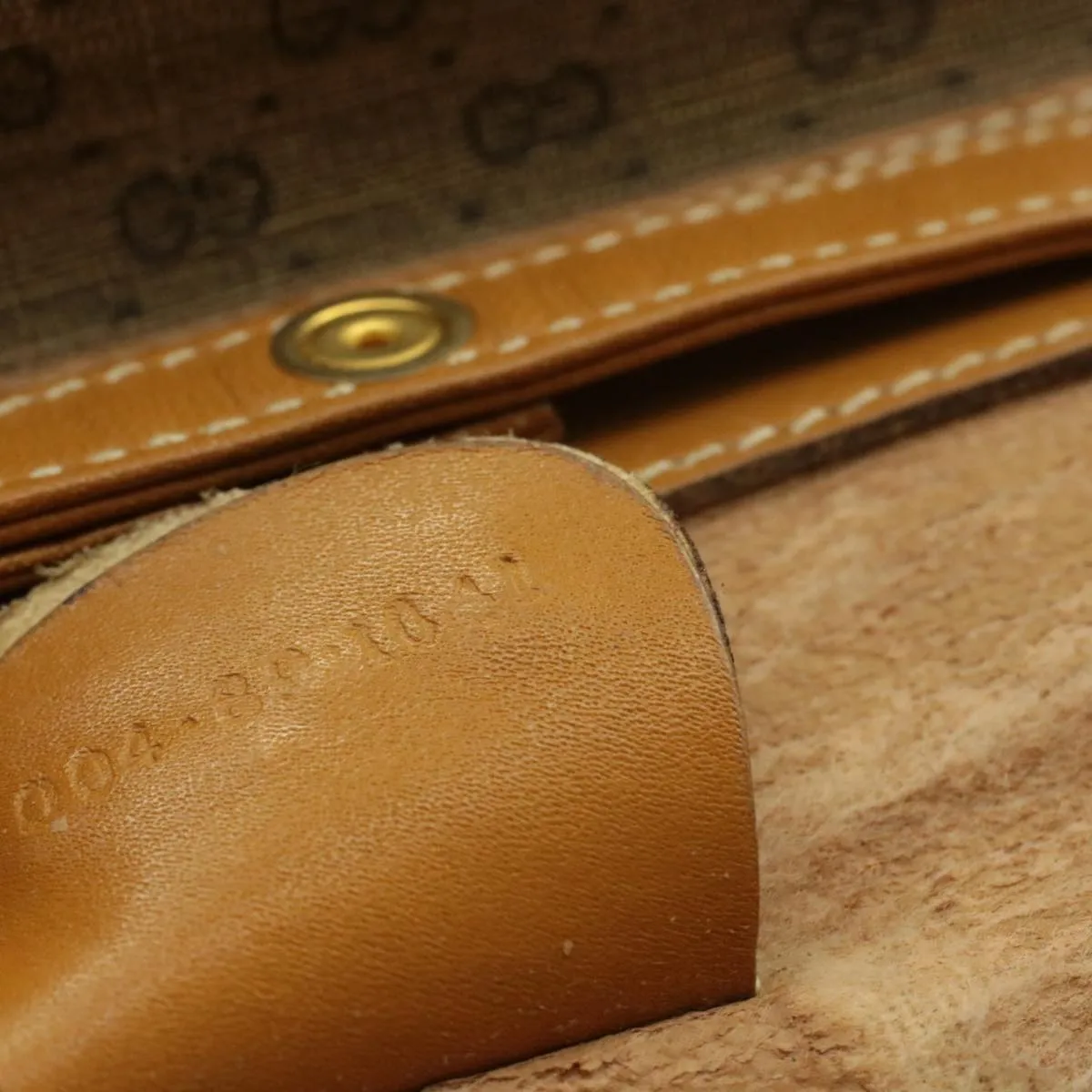 GUCCI Micro small PVC Leather Shoulder Bag Beige am064g