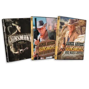 Gunsmoke Complete 5 Film Collection: Return To Dodge / The Last Apache / To The Last Man / The Long Ride / One Man's Justice