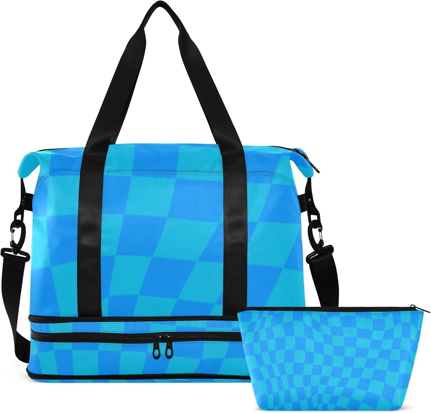 Gym Bag for Women with Toiletry Bags Large Overnight Bags Travel Duffel Bag Carry On Shoulder for Women Airplane Traveling Multicolor 1
