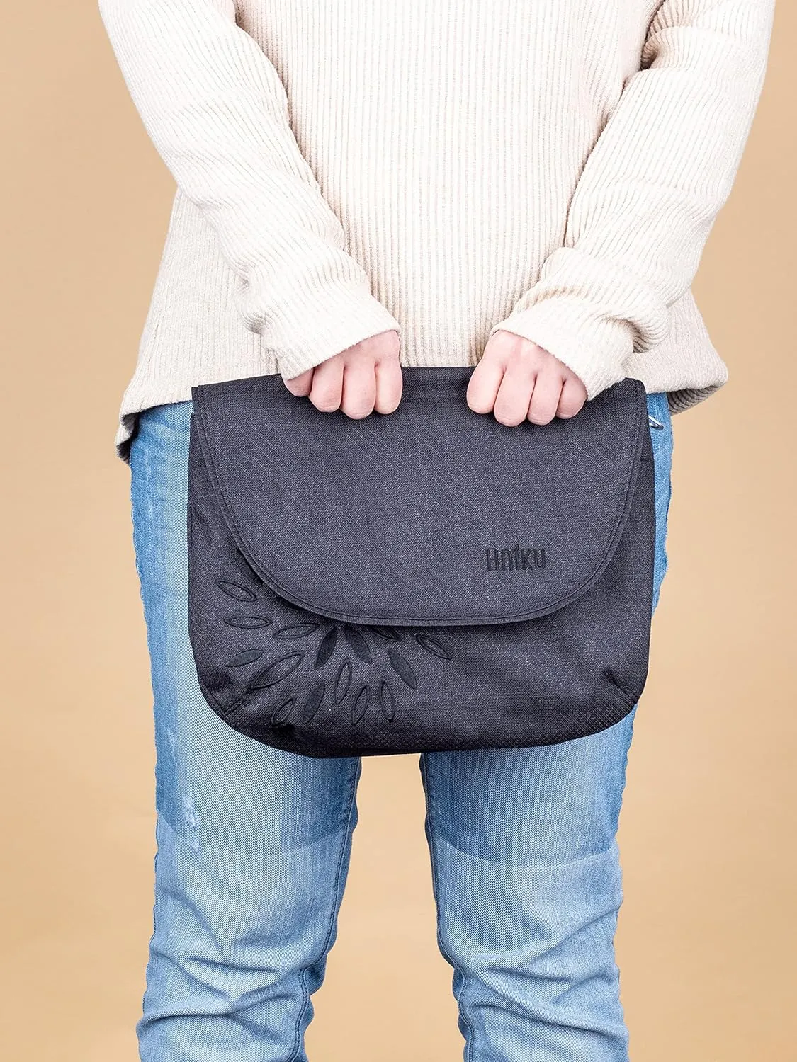 HAIKU Bliss Eco-Friendly RFID Blocking Travel Crossbody Saddle Bag