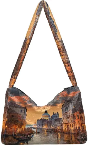 Halloween with Pumpkins on the Purple Womens Shoulder Bags, Womans Handbags, Purses for Women Shoulder Bag