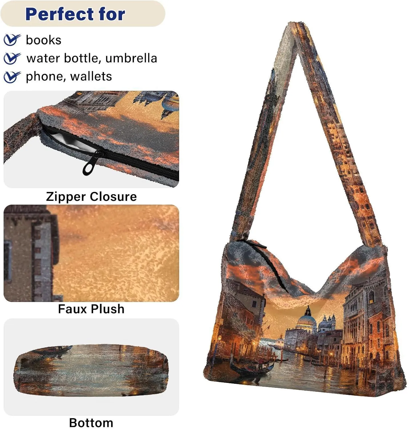 Halloween with Pumpkins on the Purple Womens Shoulder Bags, Womans Handbags, Purses for Women Shoulder Bag