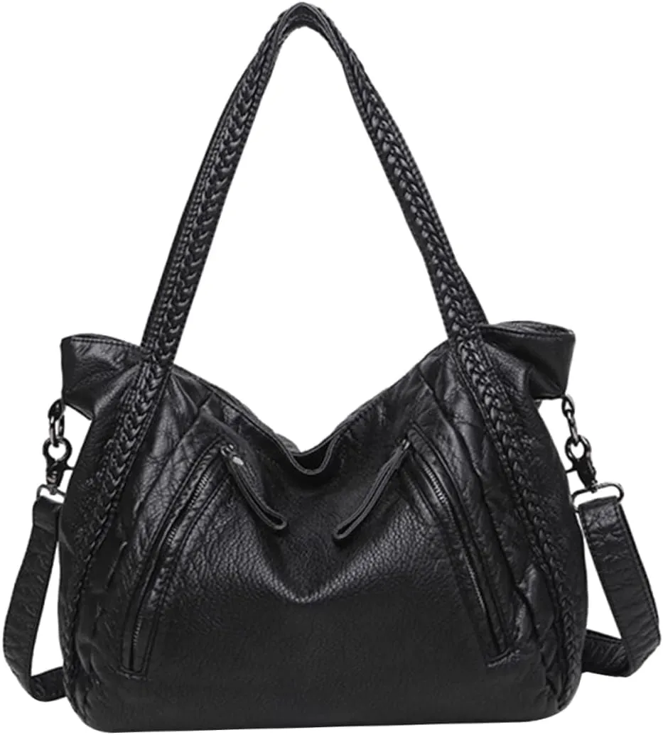 Handbag Crossbody Women Handbags Leather Stylish Woven Bag Fashion and Simple Design