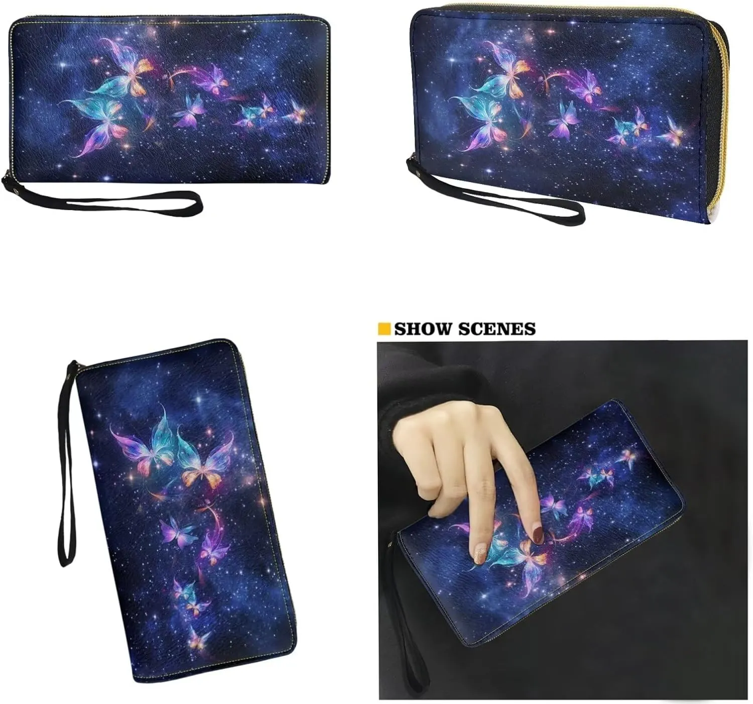 Handbags for Women Large Capacity Crossbody Totes with Wallet Clutch 2pcs Set