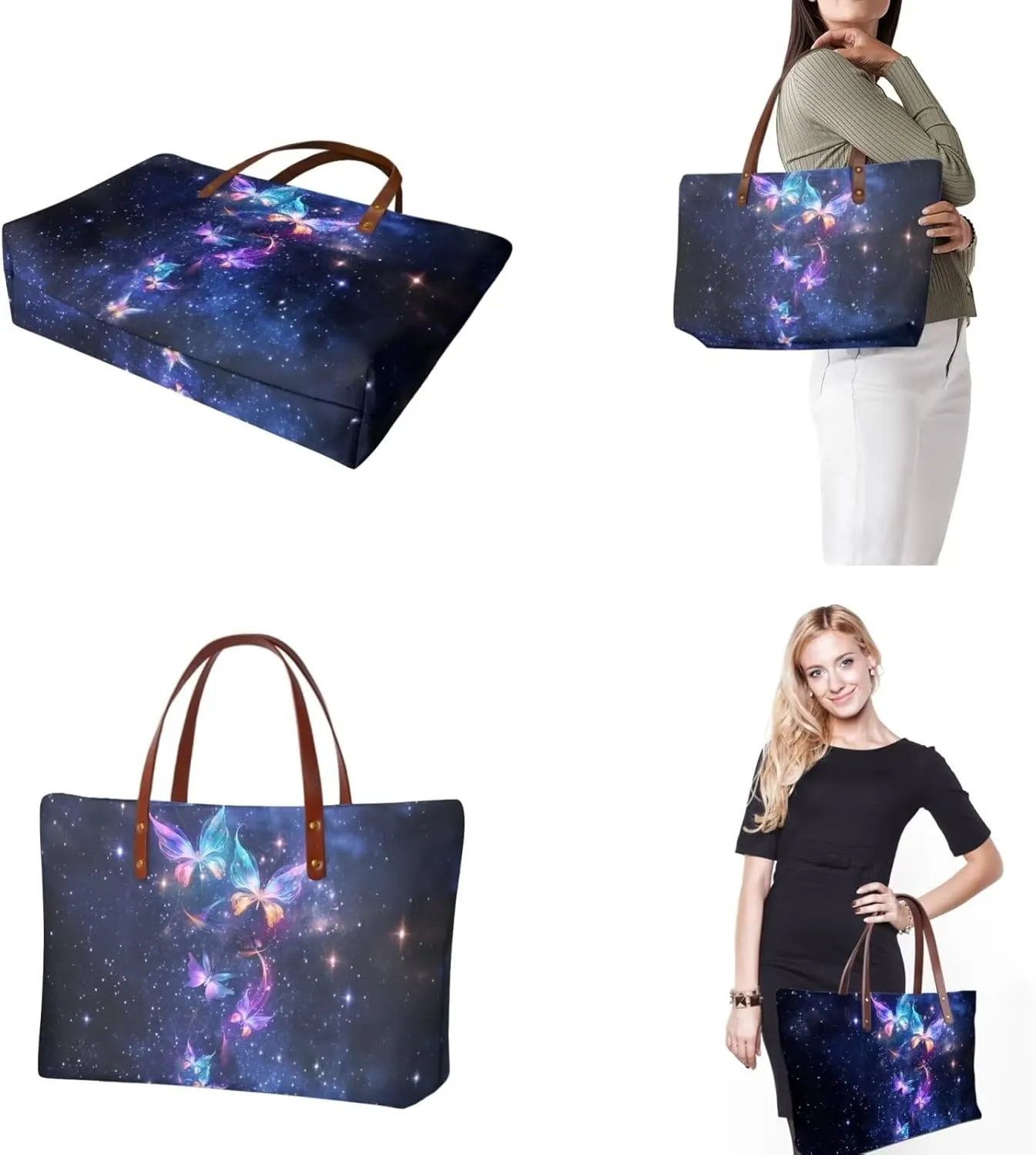 Handbags for Women Large Capacity Crossbody Totes with Wallet Clutch 2pcs Set