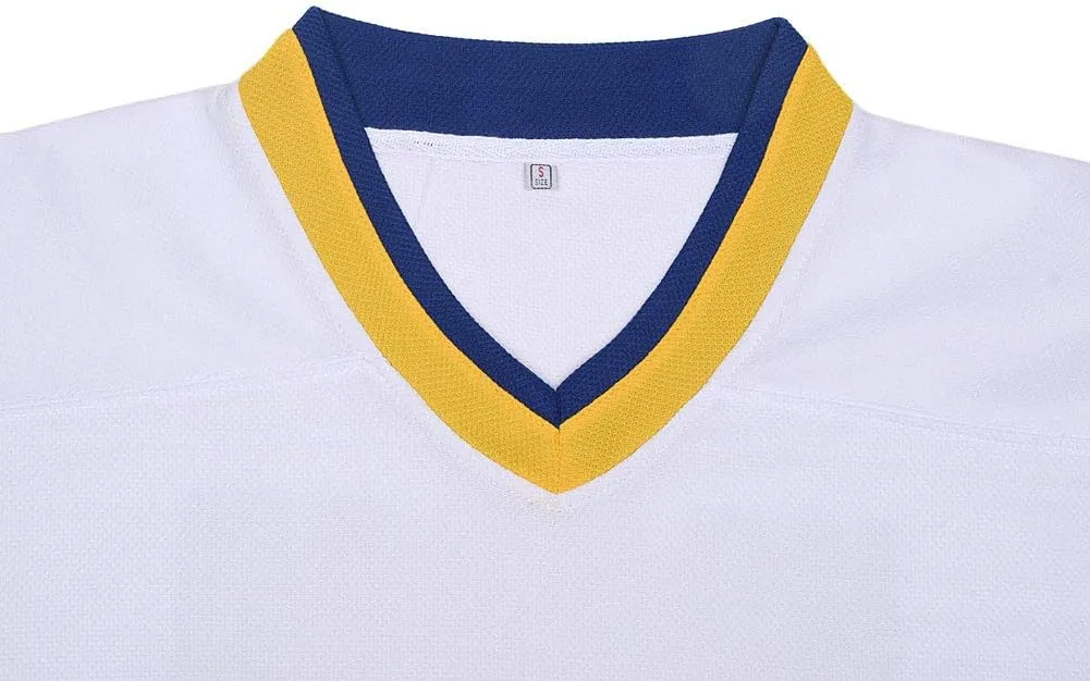 Hanson Brothers Charlestown Chiefs 16 Jack 17 Steve 18 Jeff Slap Shot Movie Ice Hockey Jersey