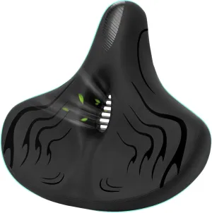 Haoqi Bike Seat Cushion for Men & Women Oversized Bike Saddle Compatible with City, Electric, Stationary, Peloton, MTB, Racing Bikes, Wide Winged, Padded, Waterproof, Shock Absorbing, Universal