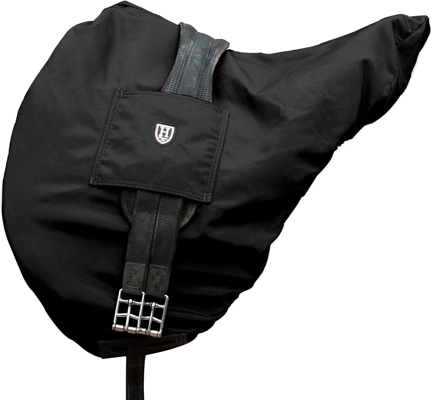 Harrison Howard Premium Waterproof/Breathable Fleece-Lined Saddle Cover Mars Black