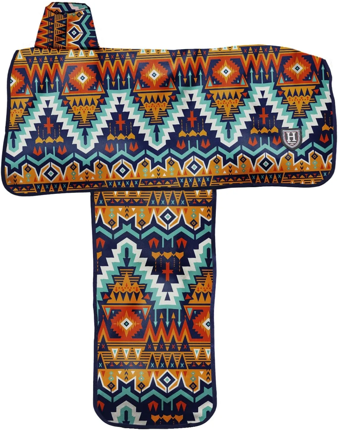 Harrison Howard Sturdy Waterproof Western Saddle Cover with Stylish Prints That Stand Out Keep Your Saddle in Pristine Condition Perfect for Showing or Riding Events-Tribal Vibe