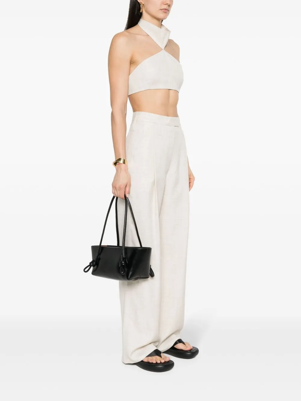 Hereu Fleca Leather Shoulder Bag