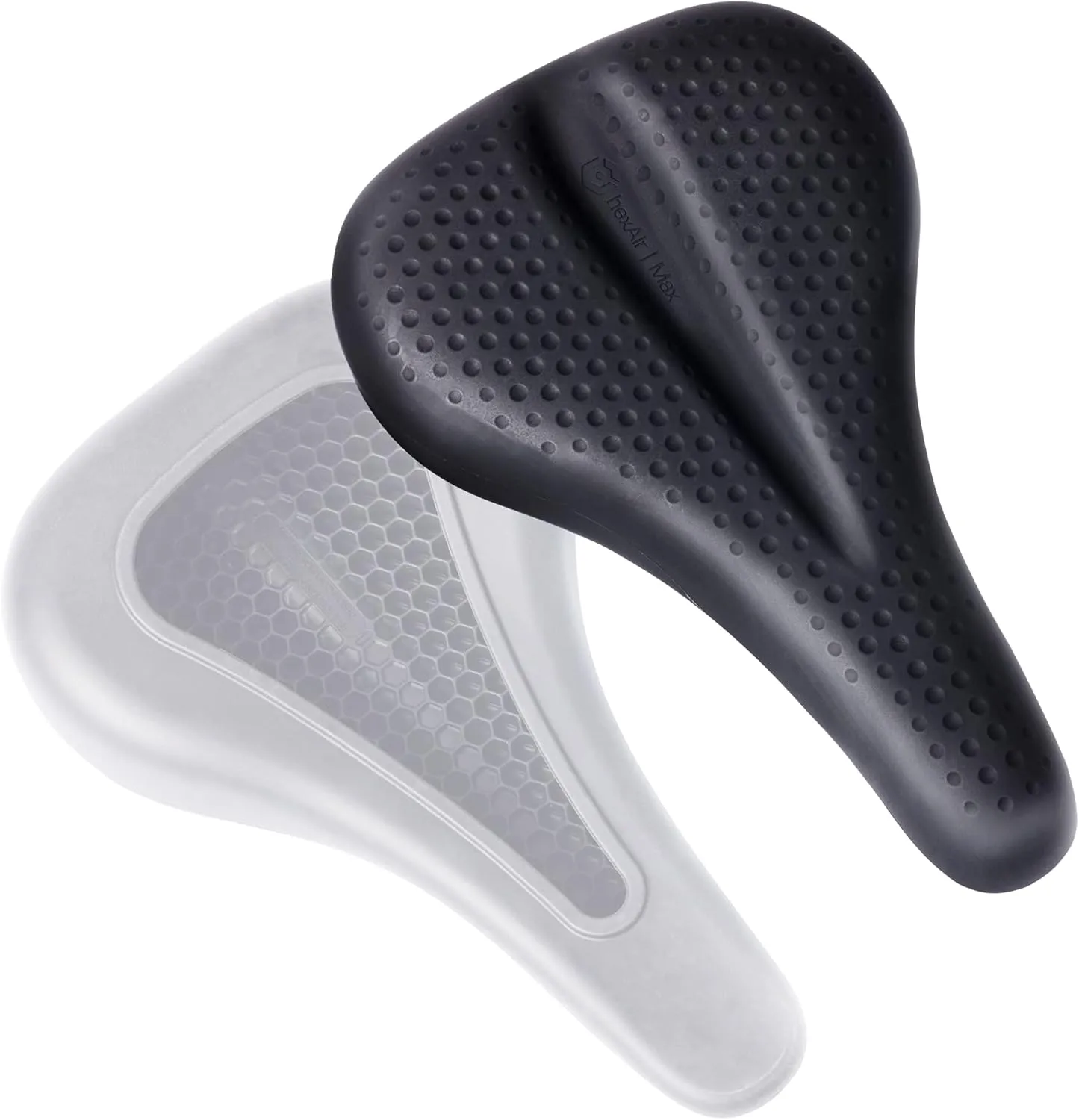 Hexair Max Saddle Cover by Delta Cycle - Pressure Reducing hexAir Grid Technology is Easy to Mount, for Exercise, Spin, Cruiser, Outdoor Bikes & Mountain Bikes - Ergonomic Design & Weather-Proof