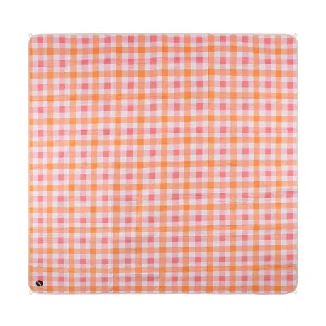 Holiday Picnic Mat | Watermelon Peach Check