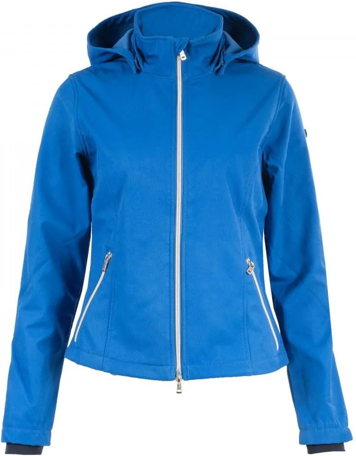 Horze Fredrica Breathable Waterproof Child's Short Soft Shell Jacket Star Sapphire Child's Medium