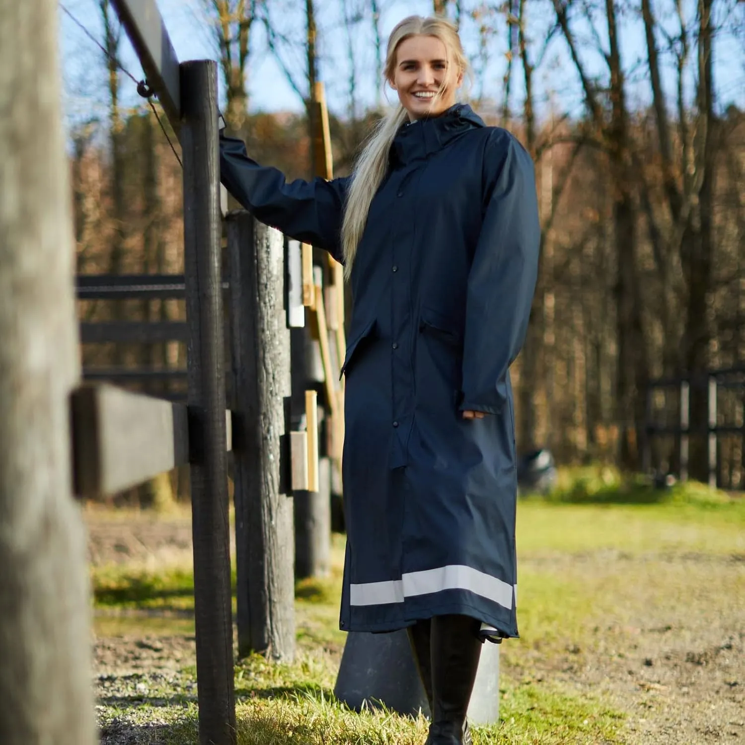 HORZE Hazel Womens Long Raincoat