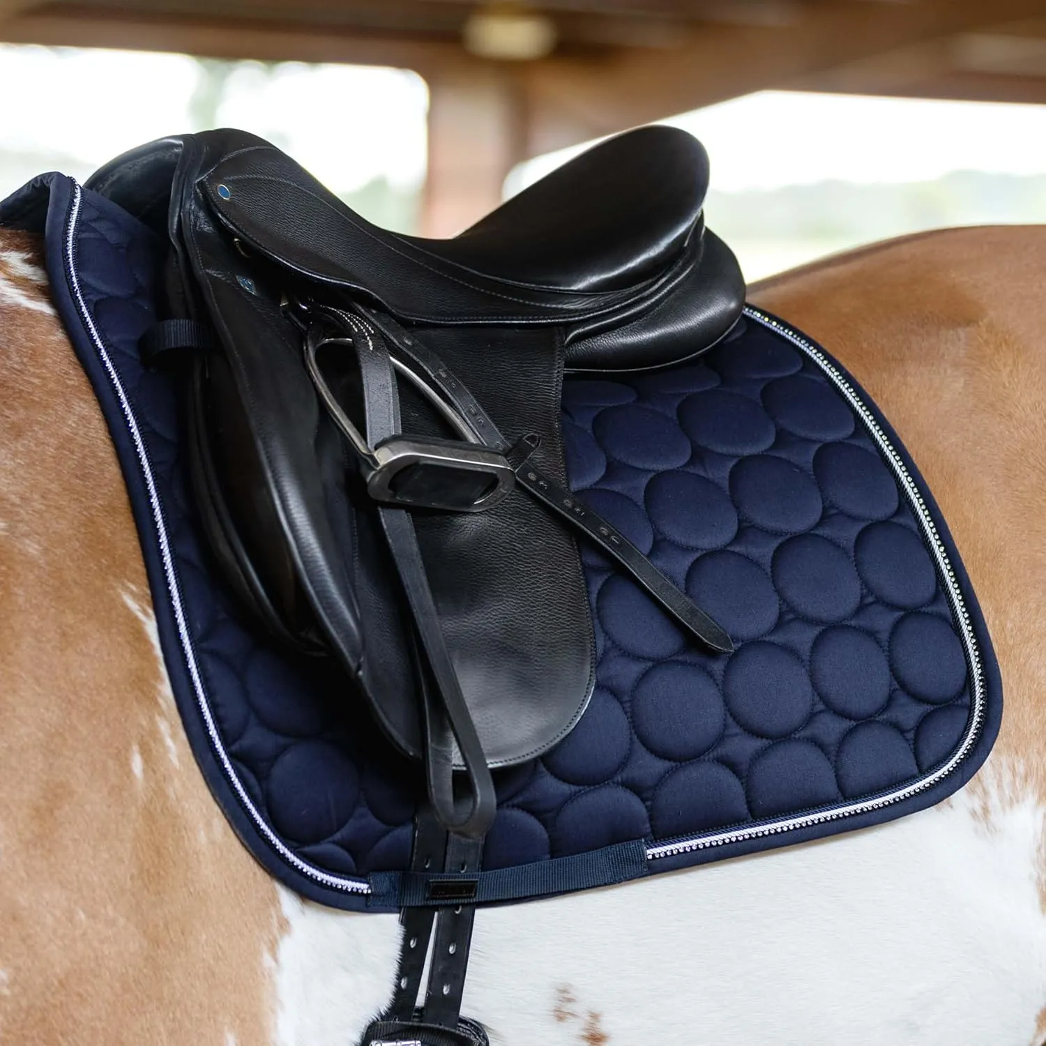 HORZE Marquess Quilted Quick-Dry Dressage Saddle Pad with Crystal Trim