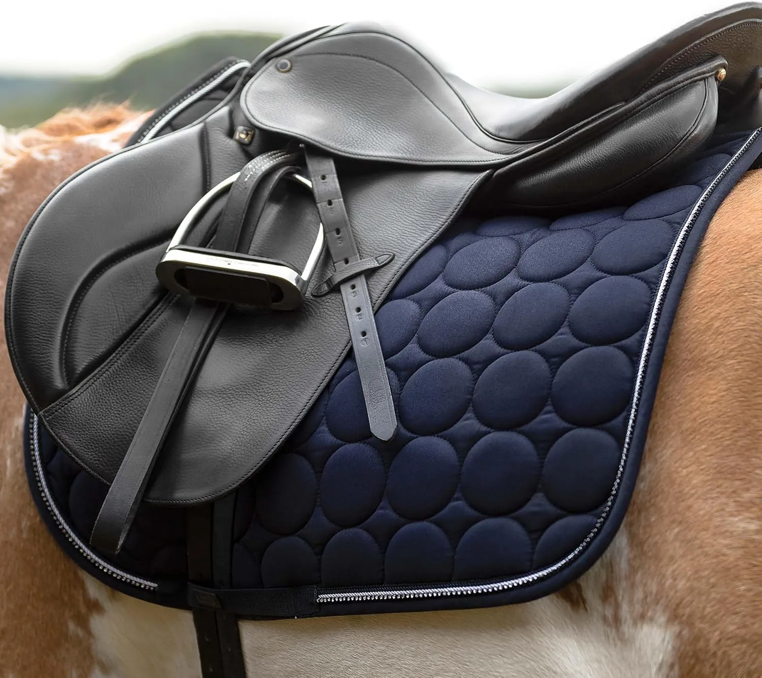 HORZE Marquess Quilted Quick-Dry Dressage Saddle Pad with Crystal Trim