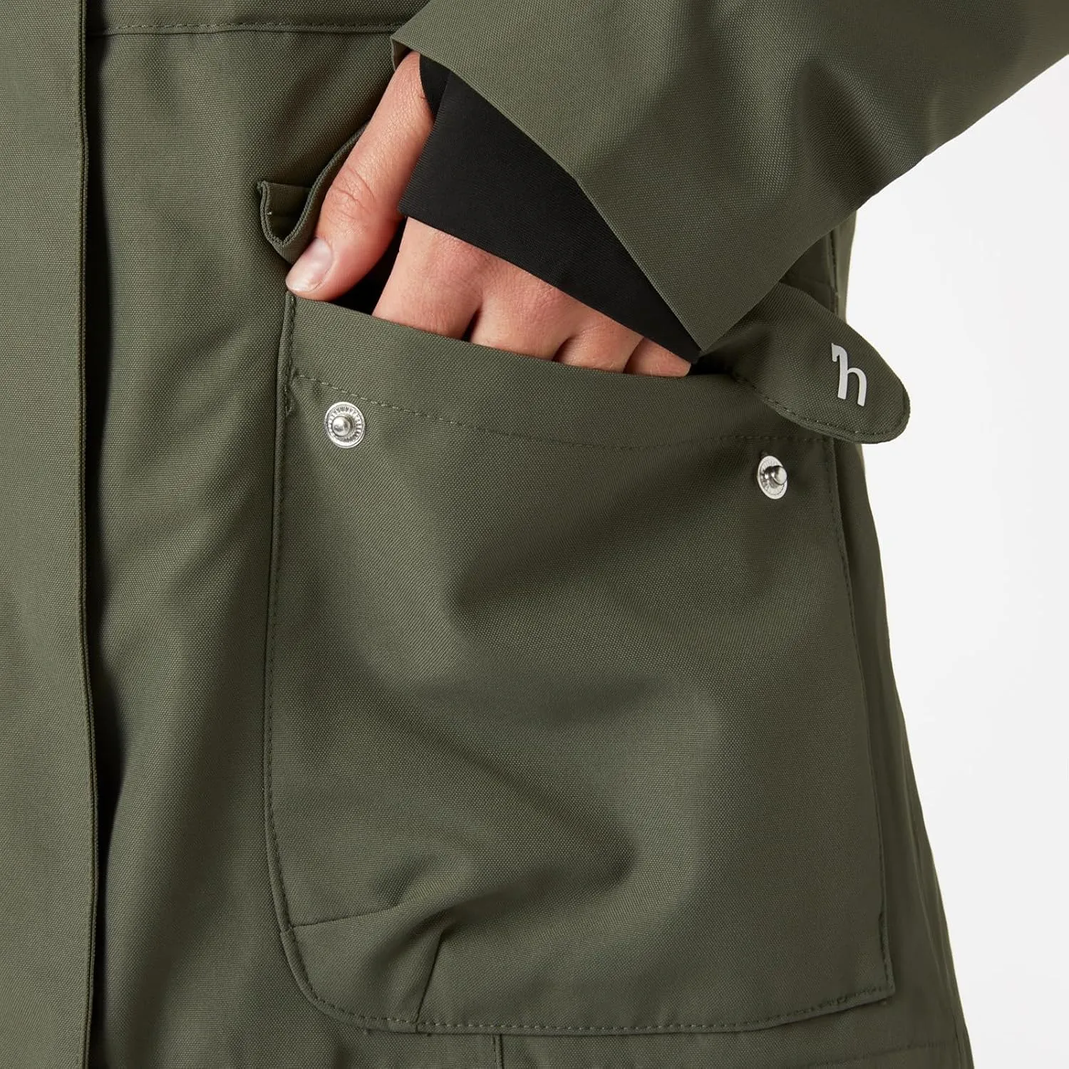 HORZE Women's Jadine Equestrian Waterproof Horse Riding Hooded Rain Jacket