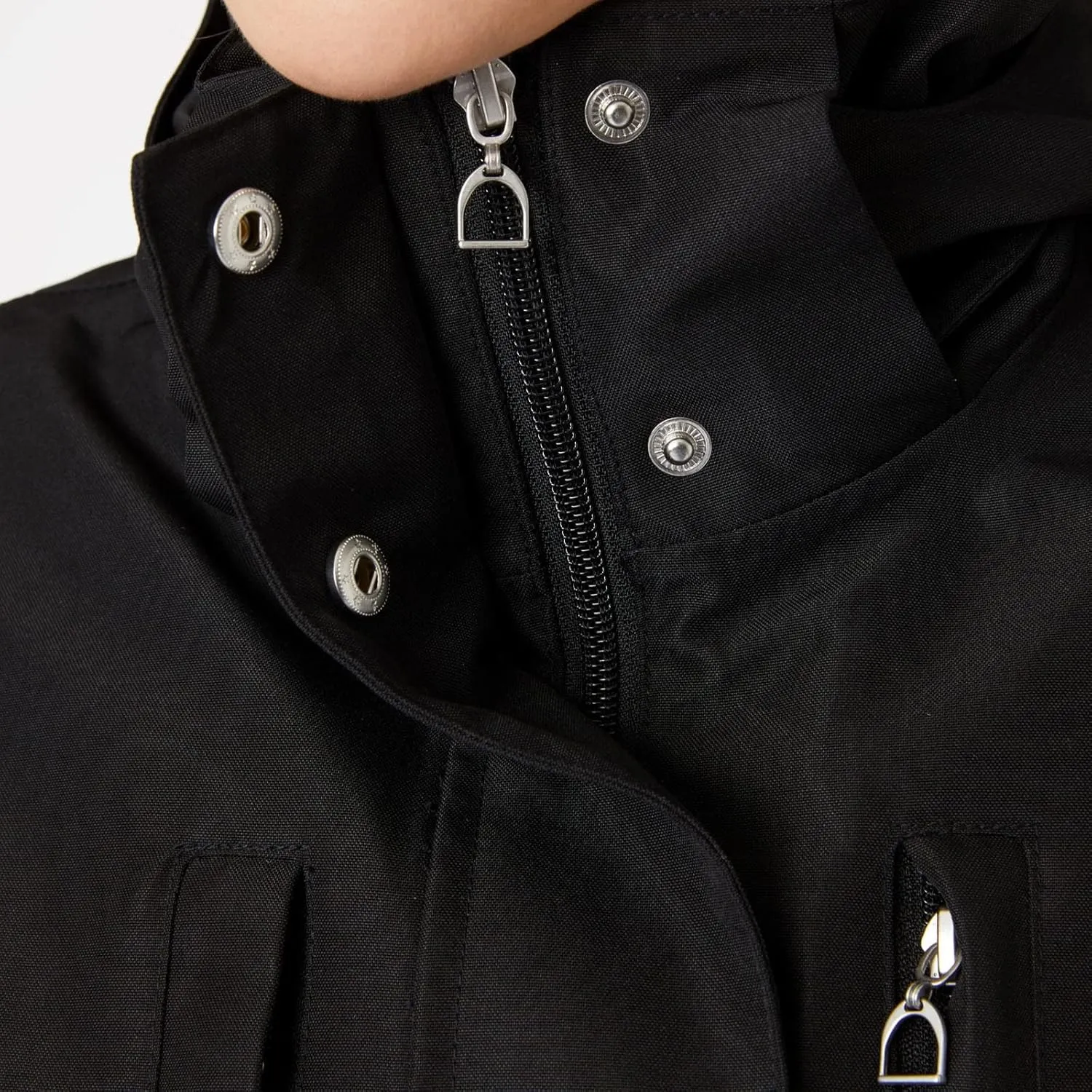 HORZE Women's Jadine Equestrian Waterproof Horse Riding Hooded Rain Jacket
