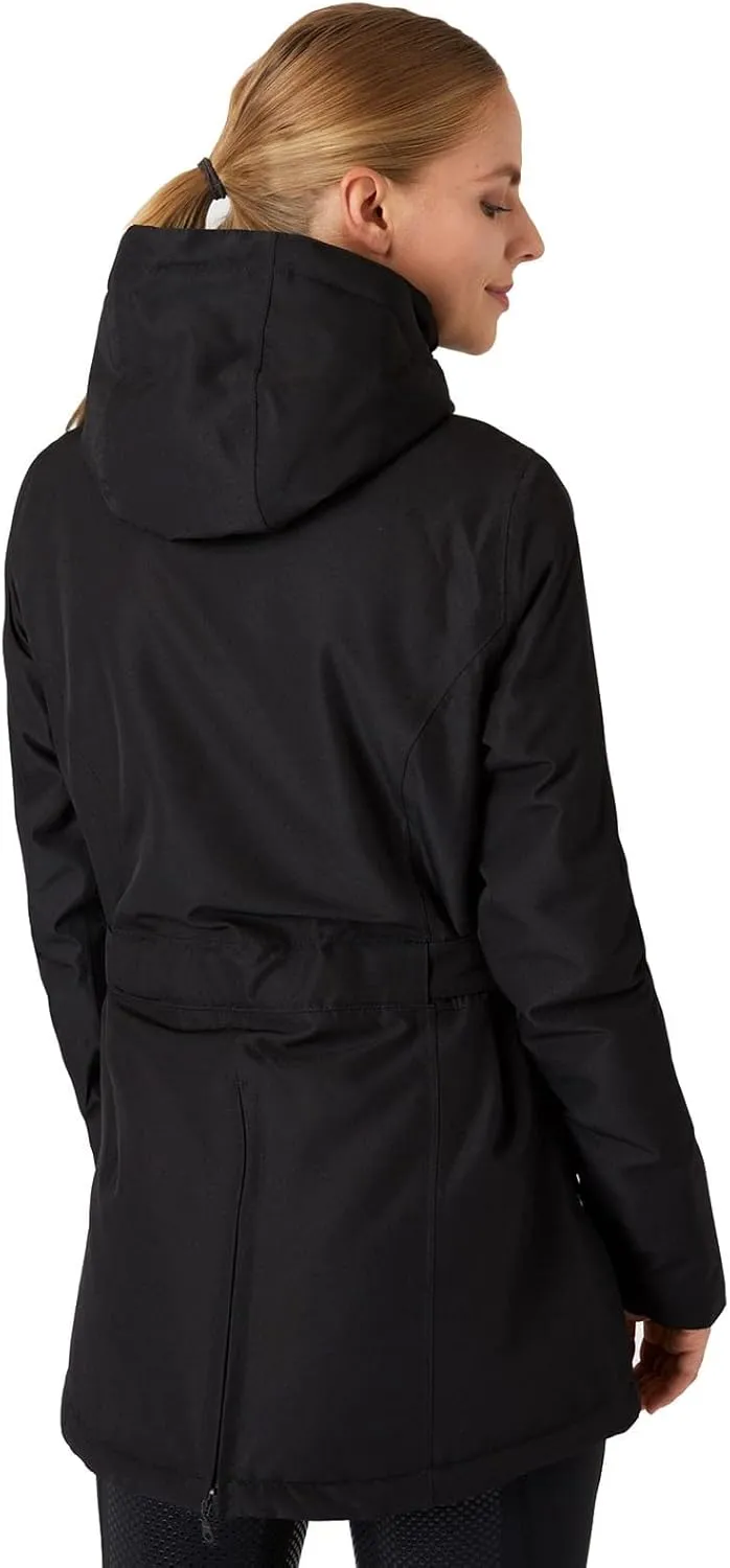 HORZE Women's Jadine Equestrian Waterproof Horse Riding Hooded Rain Jacket