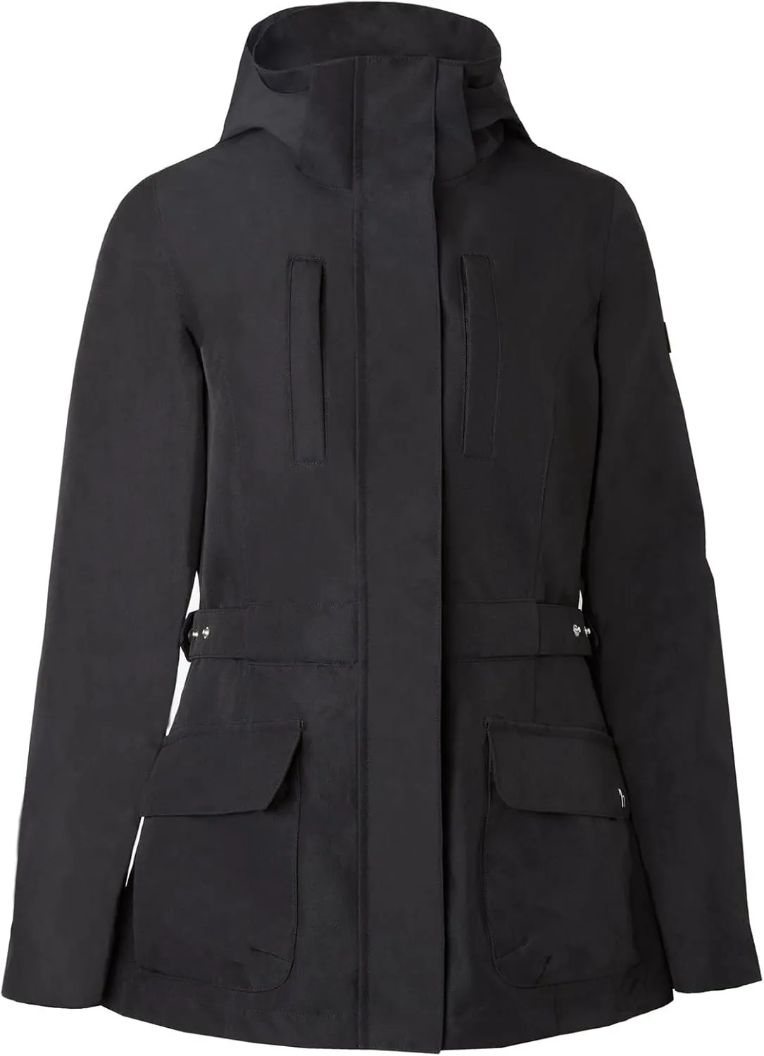 HORZE Women's Jadine Equestrian Waterproof Horse Riding Hooded Rain Jacket