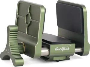 HUNTPAL Slant Gun Clamp Rifle Saddle Mount, Hunting Shooting Tripod Rest with Integrated Quick Release Arca-Swiss Rail, Enhanced Accuracy Ball Head & Adapter