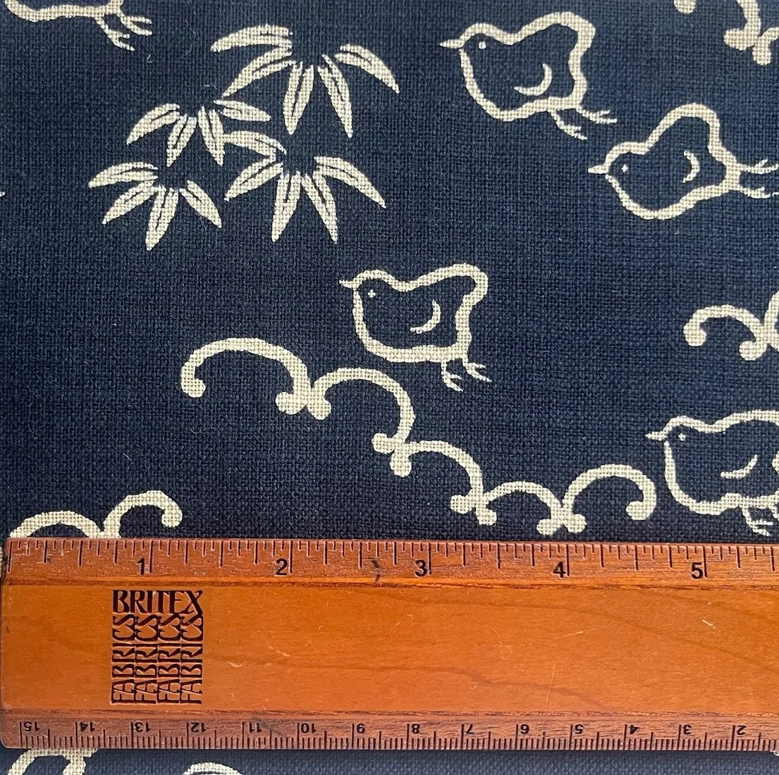 Indigo Plovers in Bamboo Cotton Dobby (Made in Japan)