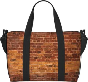 Industrial Brick Wall Background Printingtravel Gym Bag For Tote Bag Carry On Luggage Sport Duffle