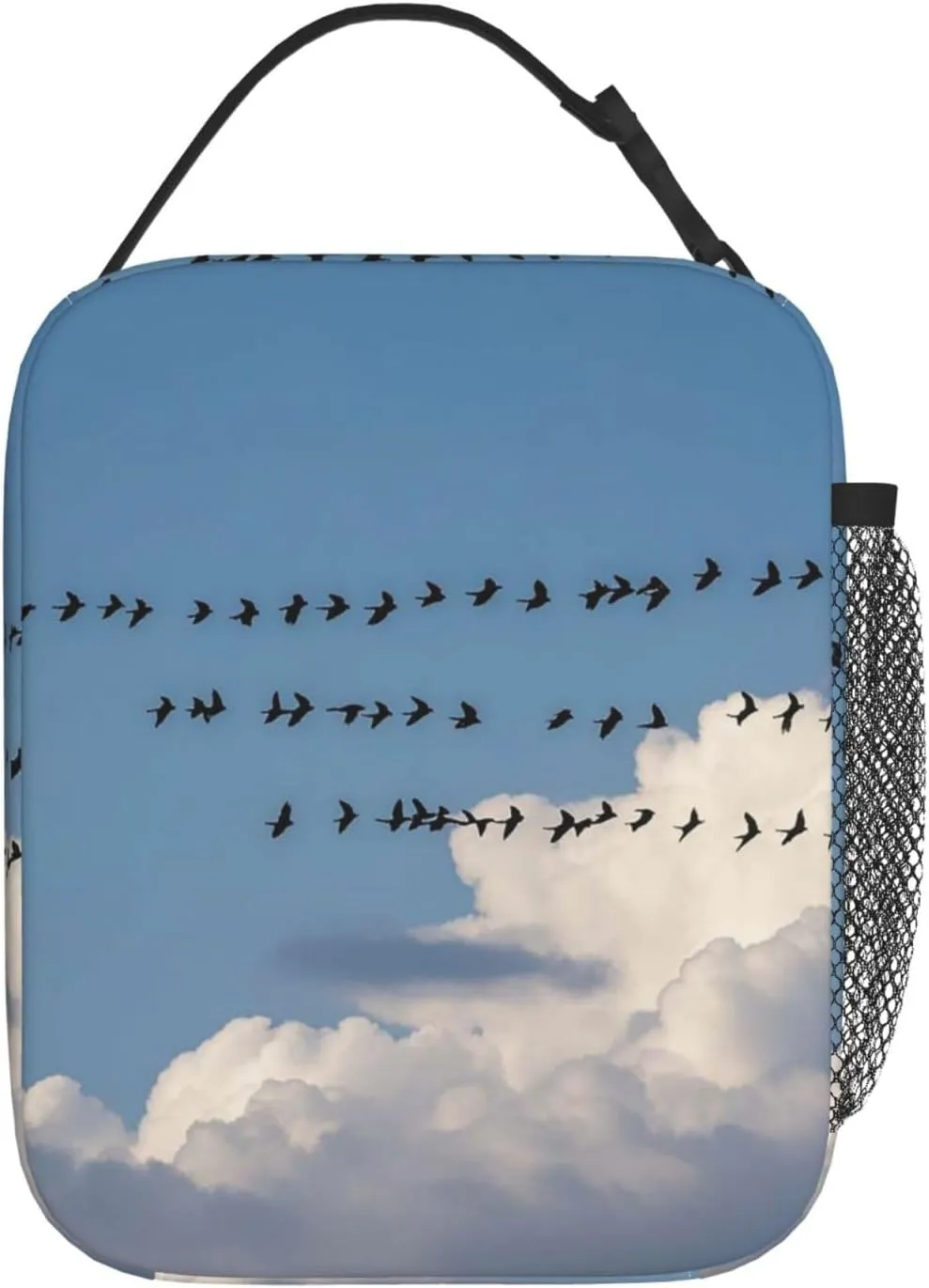 Insulated Lunch Bag Bird migration Lunch Box for Women Men Lunch Tote Bag for Work Picnic Travel