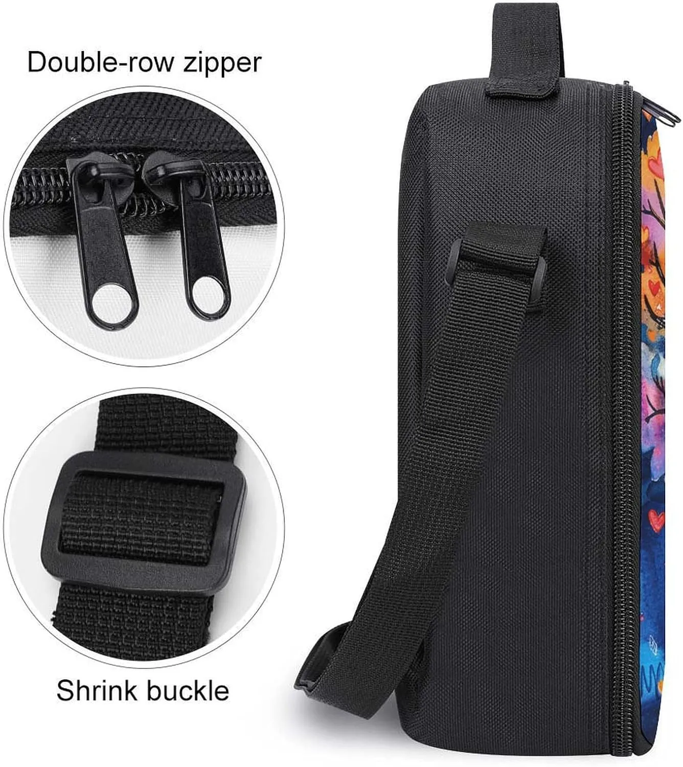 Insulated Lunch Bag Lunch Box for Woman Man Attentive on The Tree Lunchbox Lunch Tote Bag for Work