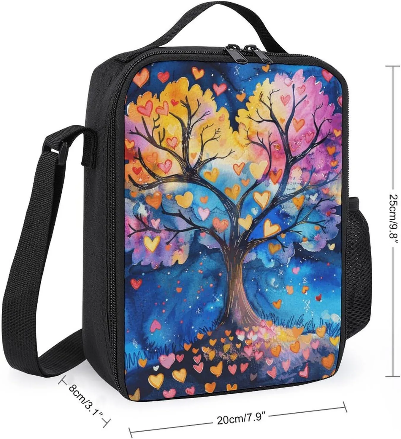 Insulated Lunch Bag Lunch Box for Woman Man Attentive on The Tree Lunchbox Lunch Tote Bag for Work