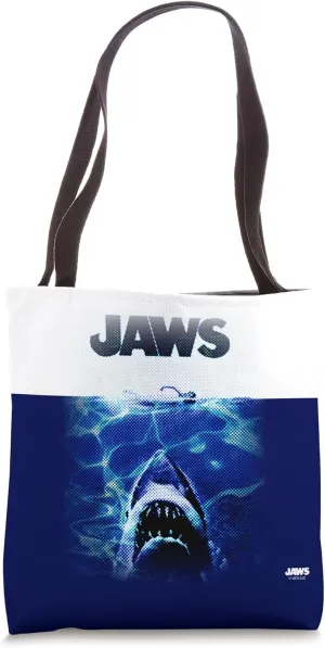 Jaws 50th Anniversary Poster Blue Halftone 2-Sided Tote Bag