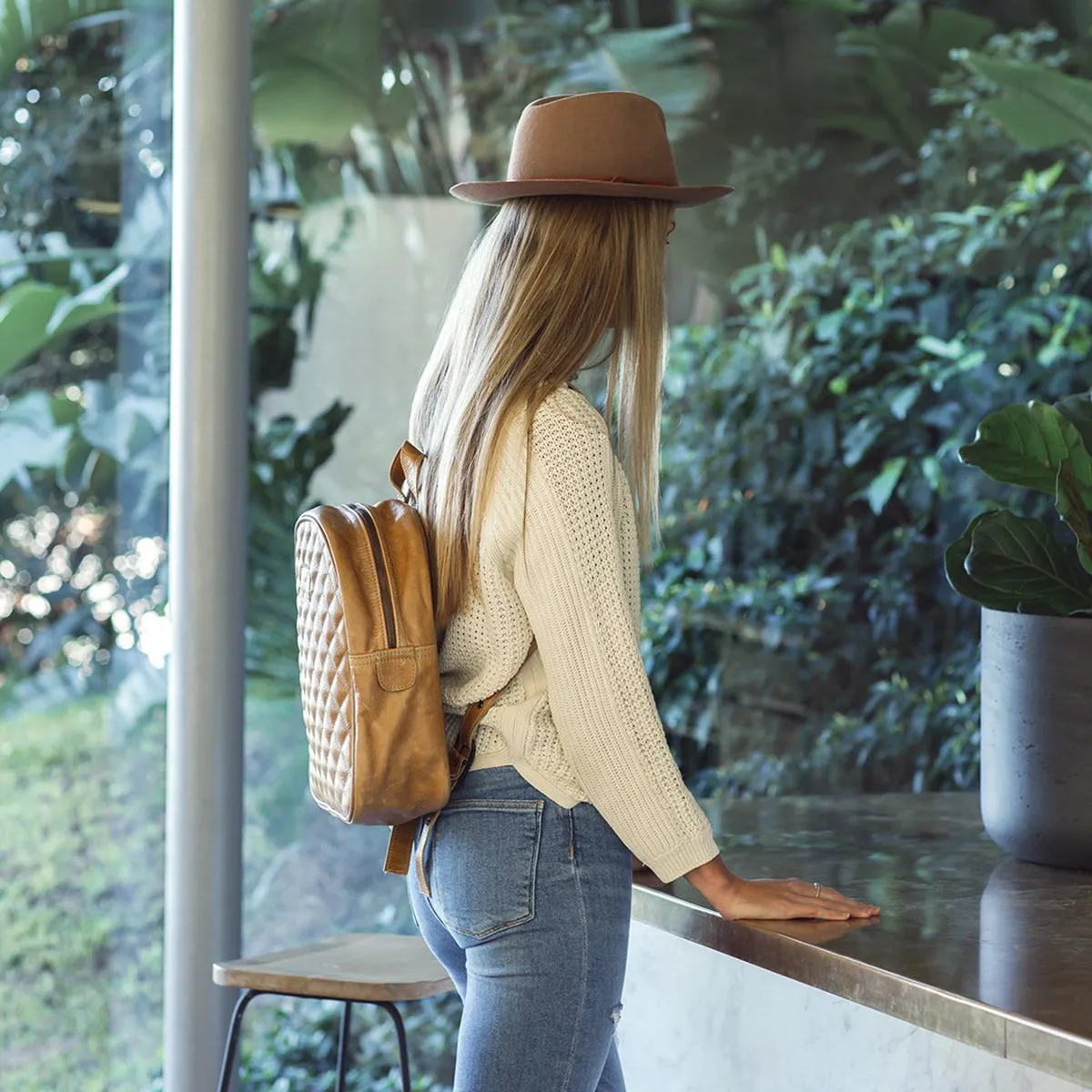 Jen Backpack Leather