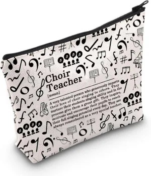 JNIAP Choir Member Gift Choir Teacher Definition Cosmetic Bag Singing Teacher Gift (Choir Teacher Definition Bag)