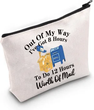 JNIAP Postal Worker Gift Out of My Way Cosmetic Bag Mail carrier Gift For Women (Worth Of Mail Bag)