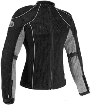 Joe Rocket Women's Majestic Jacket (Small) (Silver/Black)