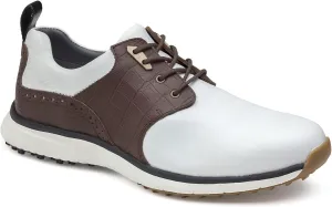 Johnston & Murphy Men’s XC4 H2-Luxe Hybrid Saddle Golf Shoe | Waterproof Leather | Lightweight | Full EVA Midsole Cushion