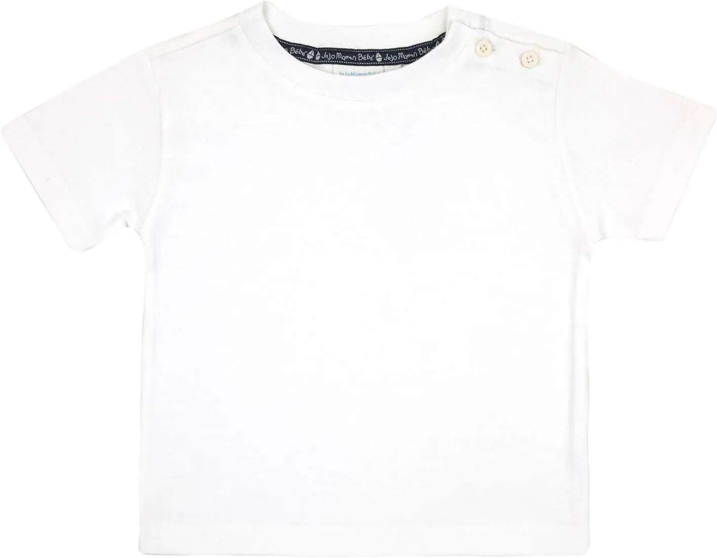 JoJo Maman Bebe Classic T-Shirt (Toddler/Kid)-White-4-5 Years