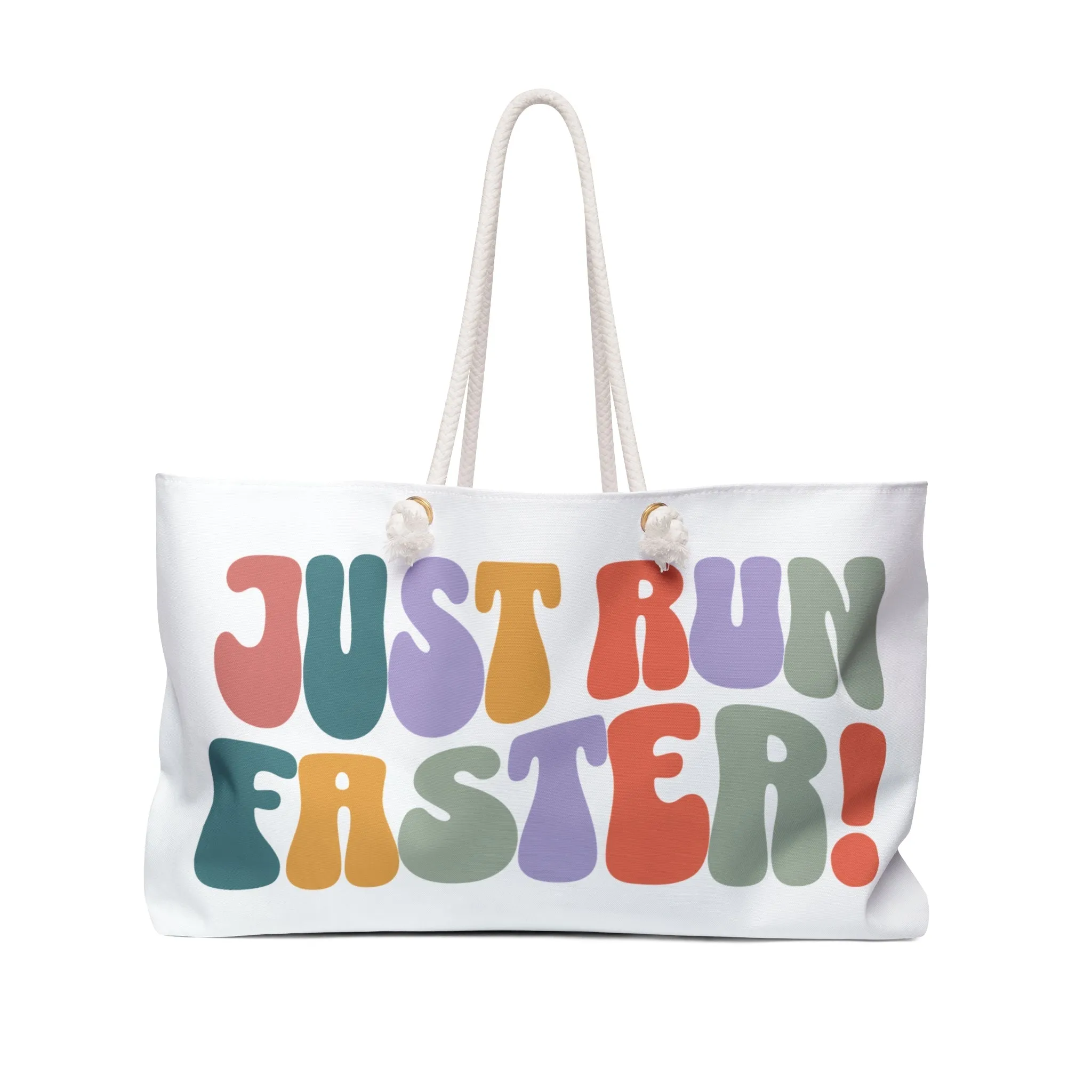 Just Run Faster - Rainbow Retro - Weekender Bag