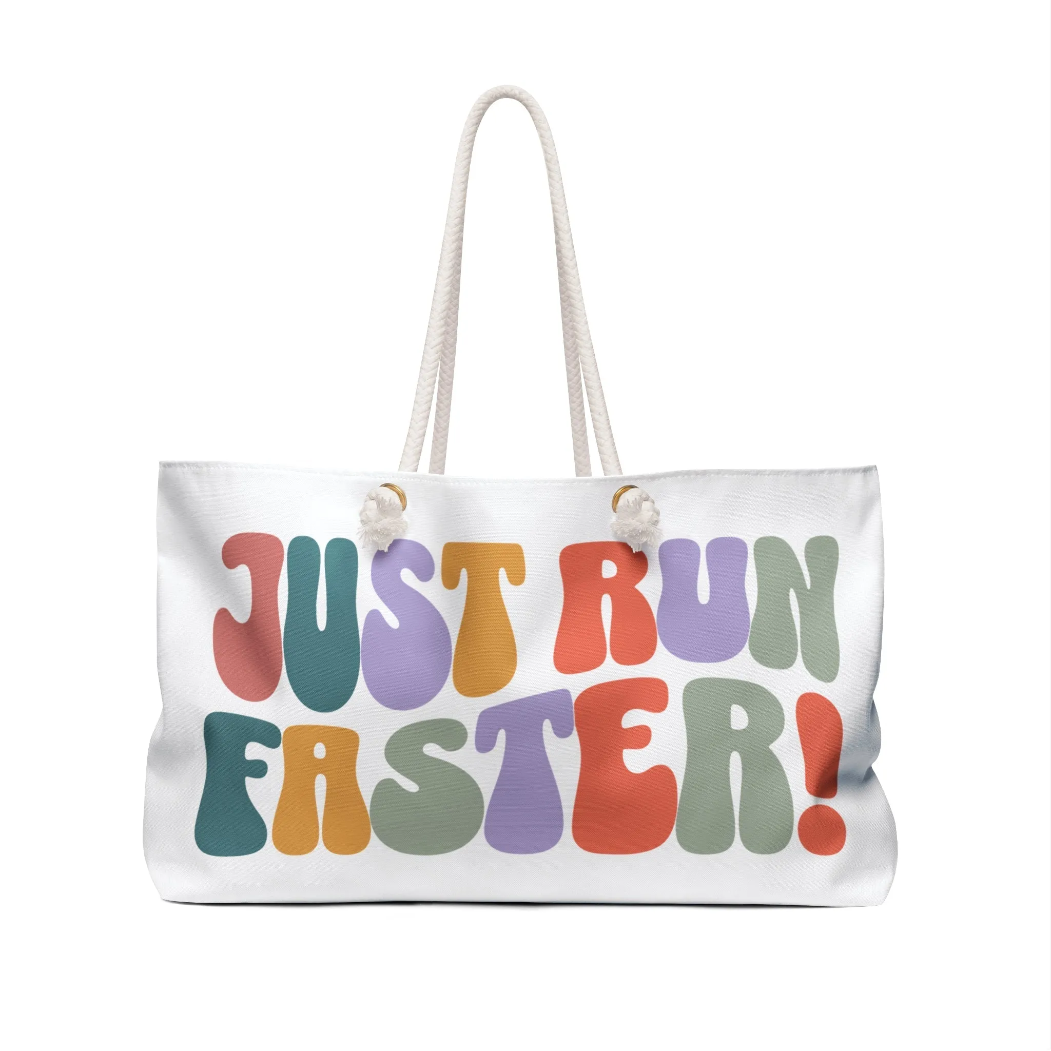 Just Run Faster - Rainbow Retro - Weekender Bag