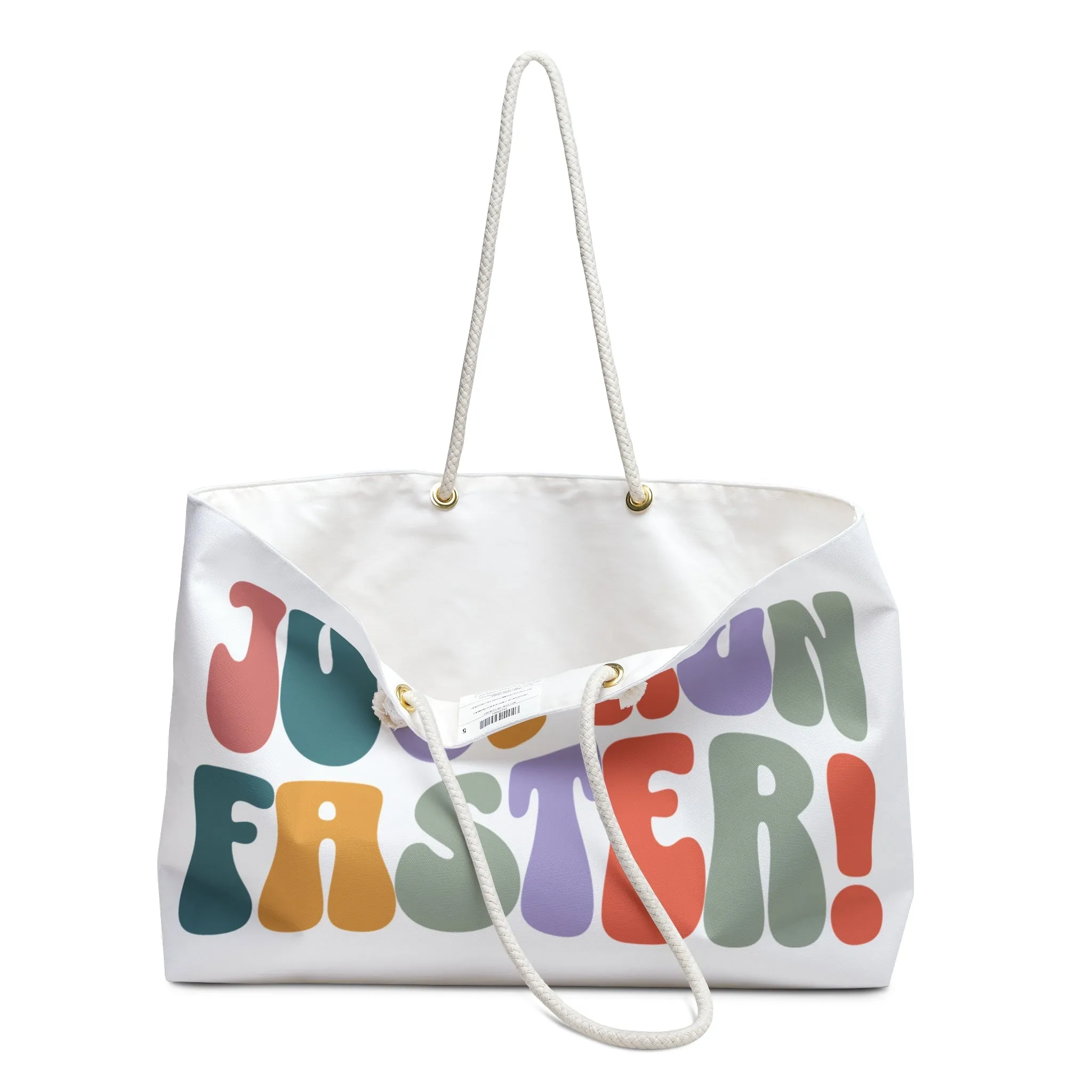 Just Run Faster - Rainbow Retro - Weekender Bag